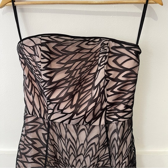 WHITE HOUSE BLACK MARKET Strapless Formal/Party Dress Women’s 2 Black/Pink Lined - Picture 5 of 8